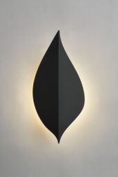 BHS Lighting Lesley LED Leaf Style Outdoor Wall Light in Dark Grey - thumbnail 1