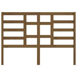 Berkfield Home Beautiful Bed Headboard Honey Brown 146x4x104 cm Solid Wood Pine - Size: 146 x 4 x 104 cm - thumbnail 4