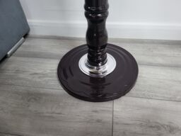 Modernique Lovella Thick Metal Tube Stand Tube Coat Rack with Heavy Sturday Marble Base in Brown - thumbnail 4