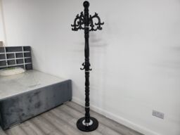 Modernique Lovella Thick Metal Tube Stand Tube Coat Rack with Heavy Sturday Marble Base in Brown - thumbnail 6