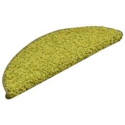 Berkfield Home Carpet Stair Treads 15 pcs Green 56x17x3 cm - Size: Medium - thumbnail 3