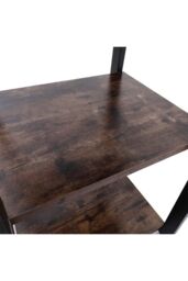 H&O Direct 4 Tiers Industrial Style Clothing Hat Rack in Brown - thumbnail 5
