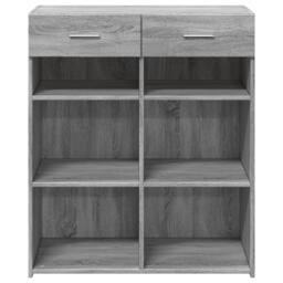 Berkfield Home Sideboard Grey Sonoma 80x42.5x93 cm Engineered Wood - thumbnail 4