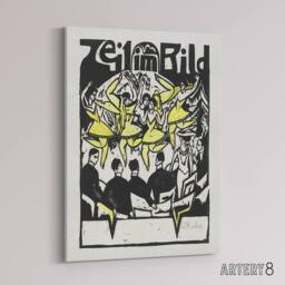 "Artery8 Female Dancers At The Ice Palace Kirchner Canvas Wall Art in White - Size: W18"" x H24""" - thumbnail 2