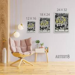"Artery8 Female Dancers At The Ice Palace Kirchner Canvas Wall Art in White - Size: W18"" x H24""" - thumbnail 4