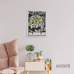 "Artery8 Female Dancers At The Ice Palace Kirchner Canvas Wall Art in White - Size: W18"" x H24""" - thumbnail 3