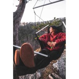 Ticket To The Moon Moon Chair - Hanging Hammock Chair in Black - thumbnail 8