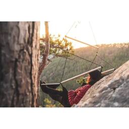 Ticket To The Moon Moon Chair - Hanging Hammock Chair in Black - thumbnail 5