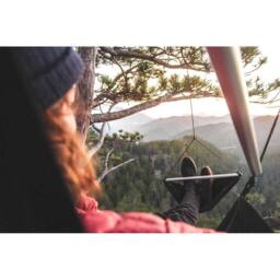 Ticket To The Moon Moon Chair - Hanging Hammock Chair in Black - thumbnail 6