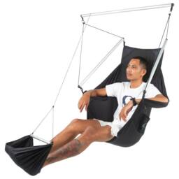 Ticket To The Moon Moon Chair - Hanging Hammock Chair in Black - thumbnail 2