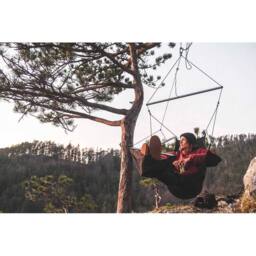 Ticket To The Moon Moon Chair - Hanging Hammock Chair in Black - thumbnail 9