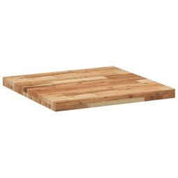 Berkfield Home Table Top Square 60x60x4 cm Solid Wood Acacia in Brown - Size: 60 x 60 x 4 cm - thumbnail 5