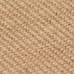 Berkfield Home Area Rug Jute with Latex Backing 80x160 cm Natural in Beige - Size: 100 cm diameter - thumbnail 1