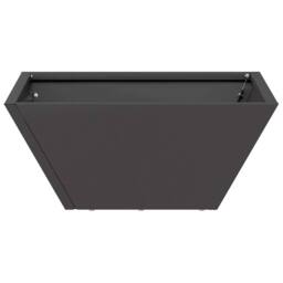 Berkfield Home Garden Bowl Planter Black 35x35x15 cm Steel - Size: 35 x 35 x 15 cm - thumbnail 5