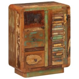 Berkfield Home Sideboard with 3 Drawers 55x30x70 cm Solid Wood Reclaimed - Size: 55 x 30 x 70 cm - thumbnail 1