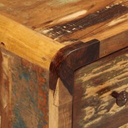 Berkfield Home Sideboard with 3 Drawers 55x30x70 cm Solid Wood Reclaimed - Size: 55 x 30 x 70 cm - thumbnail 6