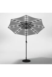Living and Home 4 Person Patio Garden Dining Set With Umbrella in Black - thumbnail 4