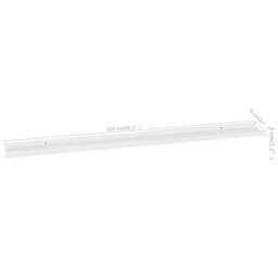 Berkfield Home Decorative Wall Shelves 4 pcs High Gloss White 115x9x3 cm - Size: 115 x 9 x 3 cm - thumbnail 9