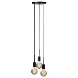 Nordlux Paco Pendant Light Black Metal Dining Room E27 Mains - thumbnail 2
