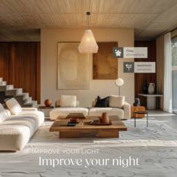tectake Pendant Light Suri In Jute Fibre & Boho Chic Design in Natural - thumbnail 3