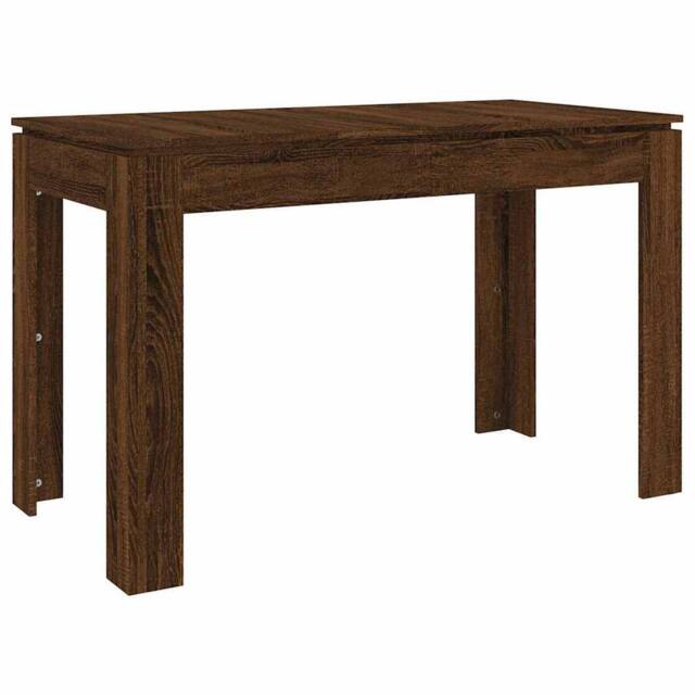 Berkfield Home Dining Table Brown Oak 120x60x76 cm Engineered Wood - Size: 120 x 60 x 76 cm - image 1