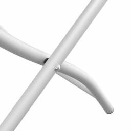 Berkfield Home Folding Garden Chairs 2 pcs White Steel - thumbnail 8