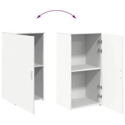 Berkfield Home Storage Cabinet White 50x45x103.5 cm Engineered Wood - thumbnail 8