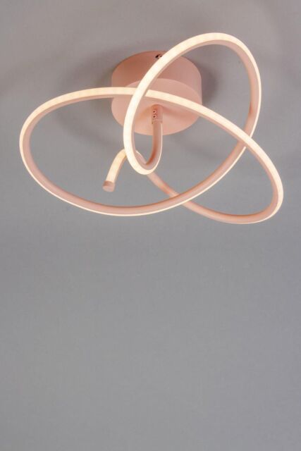 BHS Lighting Glow Whirly Flush Ceiling Light in Pink - image 1