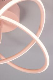 BHS Lighting Glow Whirly Flush Ceiling Light in Pink - thumbnail 3