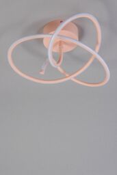 BHS Lighting Glow Whirly Flush Ceiling Light in Pink - thumbnail 2