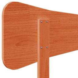Berkfield Home Headboard Wax Brown 100 cm Solid Wood Pine in Orange - thumbnail 7