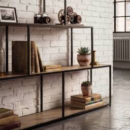CALICOSY 5-Tier Staircase Design Bookshelf - W160 X H157 Cm - Colorado in Black - thumbnail 6