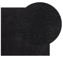 Berkfield Home Rug HUARTE Short Pile Soft & Washable Black 120x120 cm - Size: Medium - thumbnail 1