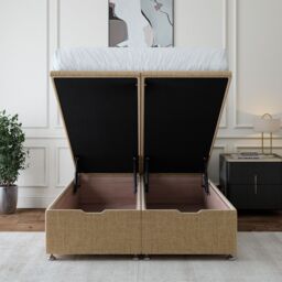 Bedmaster Linen Ottoman Divan Base in Natural - Size: Super King - thumbnail 4
