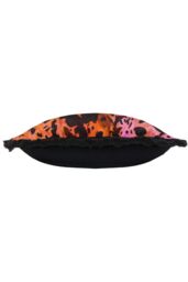Paoletti Colette Animal Satin Fringed Polyester Filled Cushion - Size: 45 cm x 45 cm - thumbnail 3