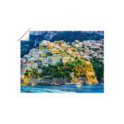 "Warren Reed - Designer Positano, Amalfi Coast Unframed Art Print - Size: W20"" x H30""" - thumbnail 2