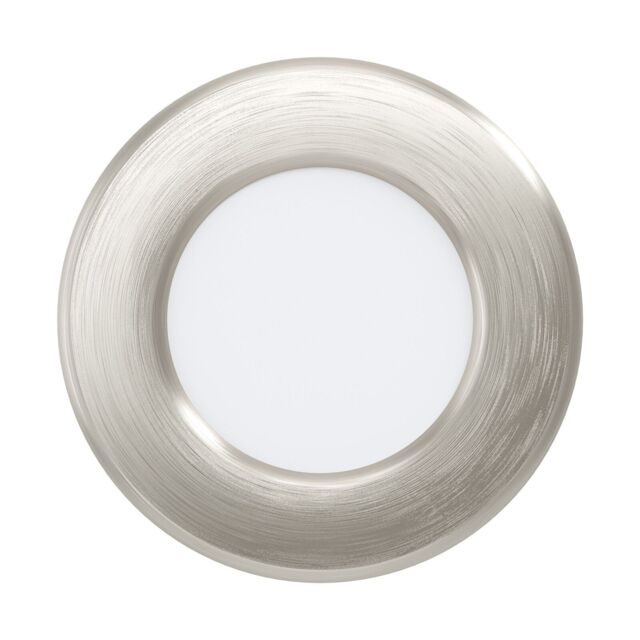 Loops Wall / Ceiling Flush Downlight Satin Nickel Steel 2.7W Built in LED in Metallics - image 1