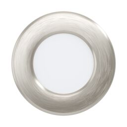 Loops Wall / Ceiling Flush Downlight Satin Nickel Steel 2.7W Built in LED in Metallics - thumbnail 1
