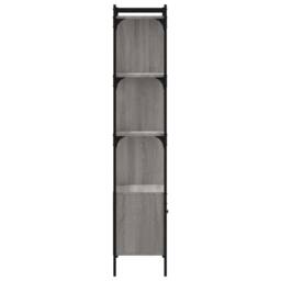Berkfield Home Decorative Bookcase with Door Grey Sonoma 44.5x30x154.5 cm Engine - thumbnail 5
