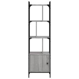 Berkfield Home Decorative Bookcase with Door Grey Sonoma 44.5x30x154.5 cm Engine - thumbnail 4