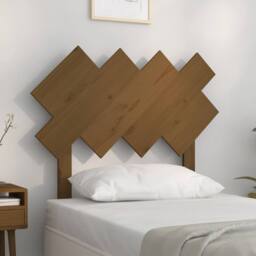 Berkfield Home Beautiful Bed Headboard Honey Brown 92x3x81 cm Solid Wood Pine - Size: 92 x 3 x 81 cm - thumbnail 2