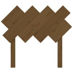 Berkfield Home Beautiful Bed Headboard Honey Brown 92x3x81 cm Solid Wood Pine - Size: 92 x 3 x 81 cm - thumbnail 4