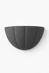 ValueLights Leonardo Scallop Curve Ceramic Flush Wall Sconce Light in Navy - thumbnail 4