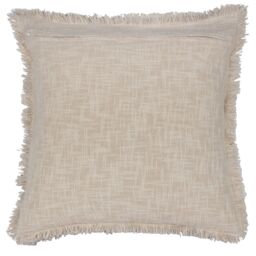 Paoletti Durelle 100% Cotton Paisley Fringed Cushion in Mid Blue - Size: 50 cm x 50 cm - thumbnail 2