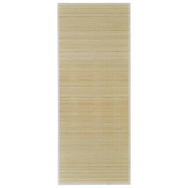 Berkfield Home Rectangular Natural Bamboo Rug 120 x 180 cm in Beige - Size: 100 cm diameter - image 1