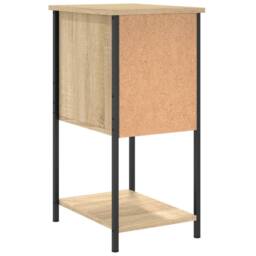 Berkfield Home Durable Bedside Cabinets 2 pcs Sonoma Oak 32x42x70 cm Engineered Wood in Light Brown - Size: 32 x 42 x 70 cm - thumbnail 9