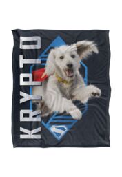 Superman 2025 Krypto Diamond Silky Touch Super Soft Throw Blanket 152 X 127 cm in White - thumbnail 1