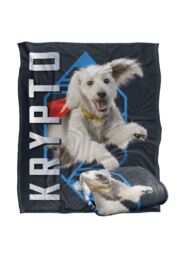 Superman 2025 Krypto Diamond Silky Touch Super Soft Throw Blanket 152 X 127 cm in White - thumbnail 2