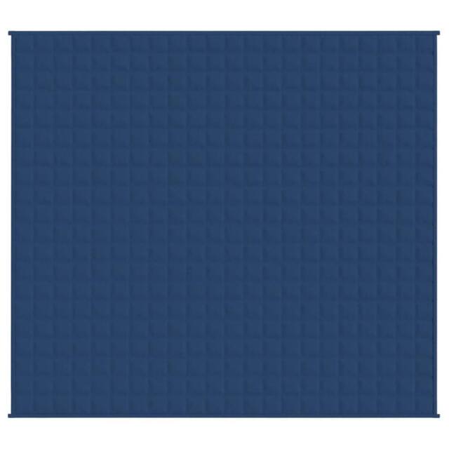 Berkfield Home Weighted Blanket Blue 220x240 cm King 15 kg Fabric - image 1