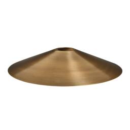 Industville Knurled Brass Slope Pendant Light - Pewter Holder in Metallic Gold - Size: Medium - thumbnail 2